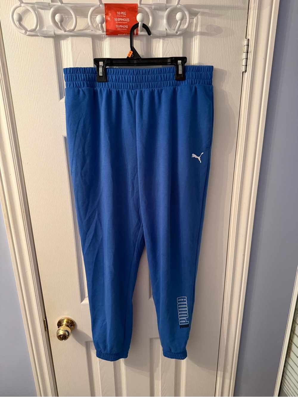 Puma Royal Blue Men’s Sweatpants with White Logo